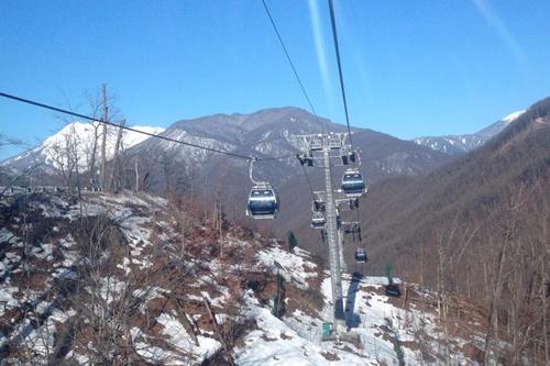 Teleférico já funciona em Sochi / Foto: Esporte Alternativo